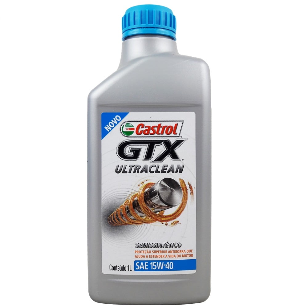 Oleo De Motor Castrol GTX Ultraclean 15w40 Semissintético 1Lt em até 6x sem juros